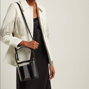 Staud Bissett croc embossed PVC bag NWT